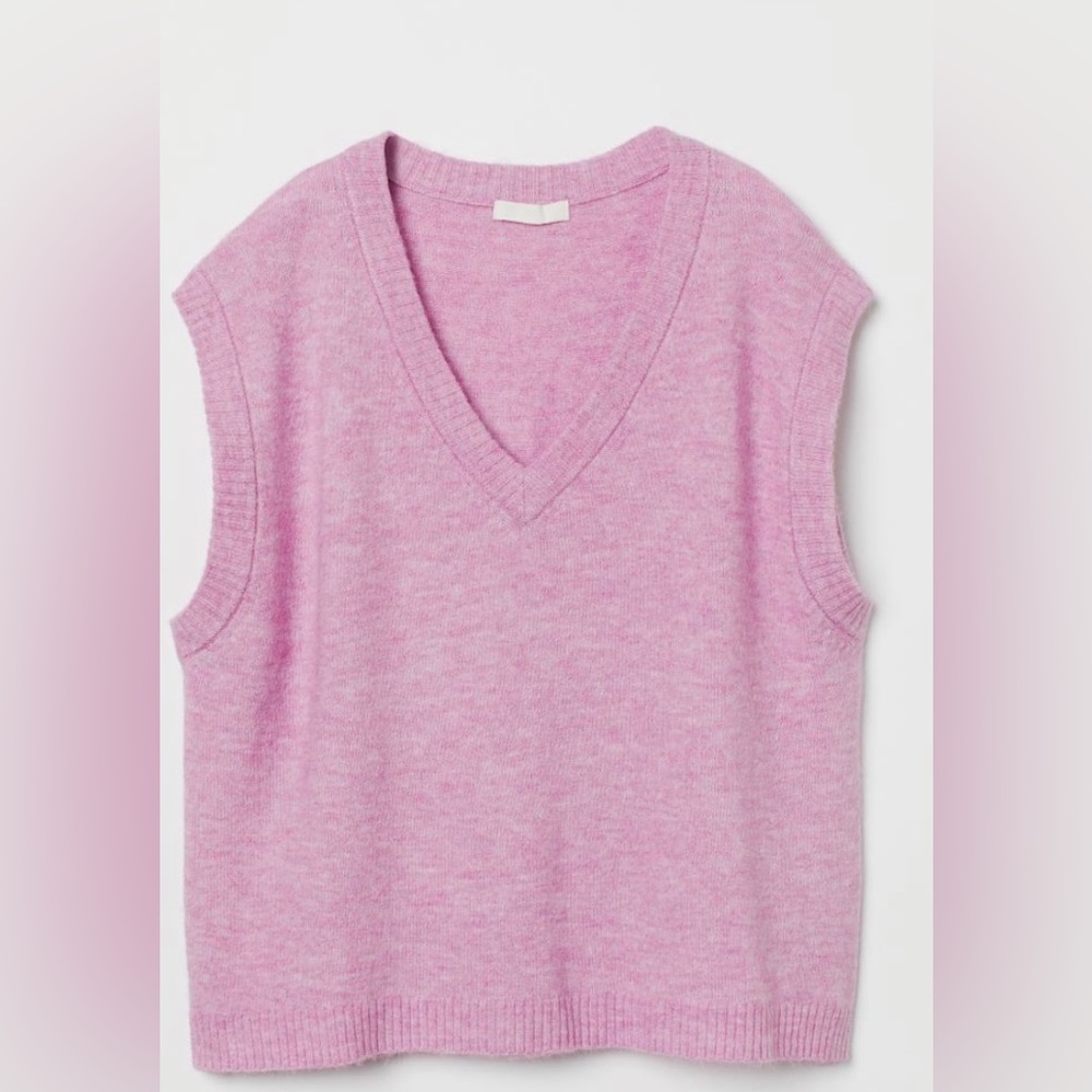 H&M Lavender Oversized Sweater Vest in Size S 💗